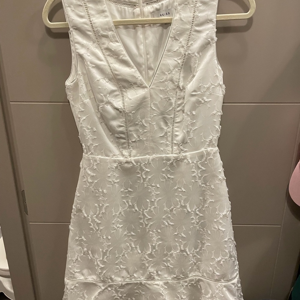 Reiss White Lace Dress